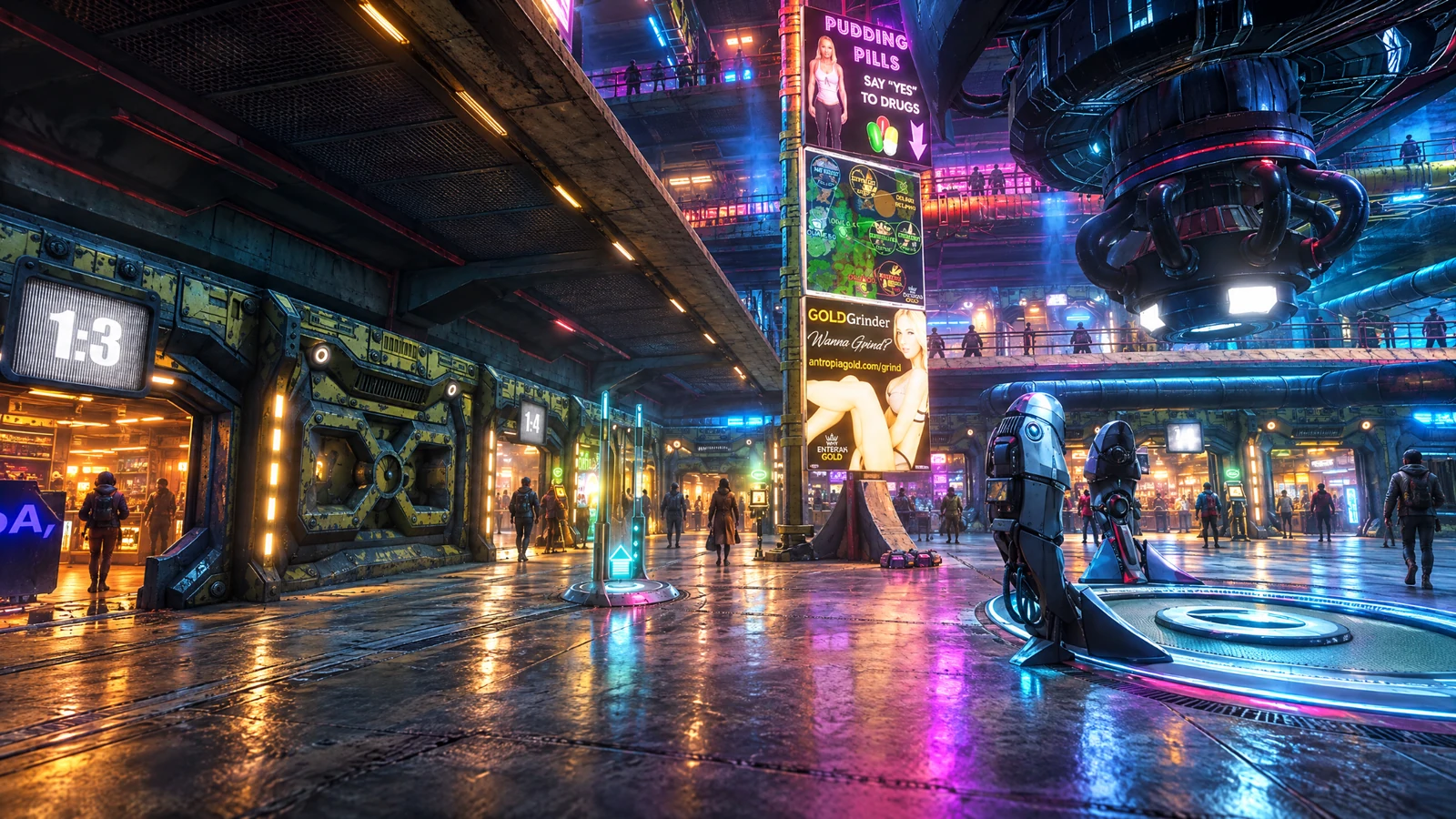 Cinematic illustration of Medusa Bazaar in Calypso